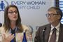 bill og melinda gates sidder ved siden af hinanden