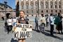 Greta Thunberg i protest på gaden
