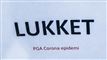 skilt med lukket