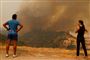 brand på bjergkæden Sierra Bermeja