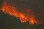 brand på bjergkæden Sierra Bermeja