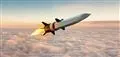 En missil over skyerne