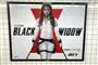 en plakat med Scarlett Johanneson og logo bagved