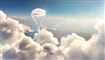 En ballon oppe i skyerne