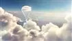 En ballon oppe i skyerne