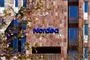 En facade med Nordea på