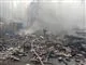 brandmænd i aktion efter eksplosion
