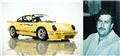 En gul racer-Porsche og en gangster