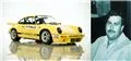 En gul racer-Porsche og en gangster