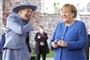 Dronninghen med Merkel
