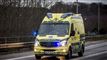 En ambulance med udrykning