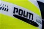 Skærmen på en politimotorcykel.