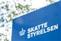 Et skilt med skattestyrelsen