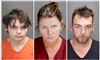 Mugshots af alle tre anholdte i forbindelse med skoleskyderriet,