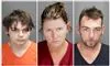 Mugshots af alle tre anholdte i forbindelse med skoleskyderriet,
