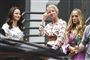 Kristin Davis, Cynthia Nixon og Sarah Jessica Parker under indspilningerne. 