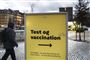 Skilt til testcenter