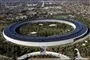 Apples hovedkvarter det er en bygning formet som en cirkel