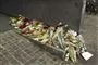 blomster ligger ved husmur