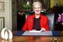 Dronning Margrethe smiler 