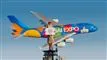 reklame a380 fly og stuntkvinde