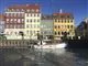 Nyhavn med frossent vand i kanalen