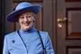 Dronning Margrethe smiler 