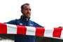 Christian Eriksen tripper efter at spille en fodboldkamp igen efter otte måneders pause. Fredag deltog han i et pressemøde i sin nye klub, Brentford.