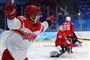 ishockeyspillere set fra siden