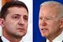 Ukraines præsident, Volodymyr Zelenskyj (tv), og USA's præsident, Joe Biden, har drøftet krisen om Ukraine over telefonen i omkring 50 minutter tidligt søndag aften dansk tid.