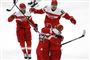 ishockeyspillere set ovenfra