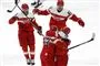 ishockeyspillere set ovenfra