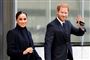 Prins Harry og hertuginde Meghan vinker