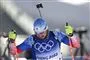 En russisk skiskytte