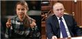 Greta Thunberg og Validimir Putin sat sammen