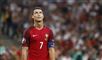 Christiano Ronaldo i en rød fodboldtrøje