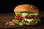 En saftig burger