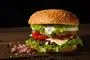 En saftig burger