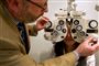 Billede fra synsprøve hos optiker