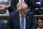 Boris Johnson på talerstolen i det engelske parlament 