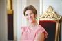 Prinsesse Märtha Louise med fin kjole, smykker og opsat prinsessehår