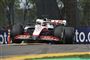 Haas-køreren Kevin Magnussen blev nummer otte i sprintløbet på Imola-banen.
