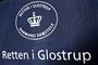 skilt foran Retten i Glostrup 