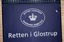 skilt foran Retten i Glostrup 