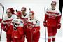 ishockeyspillere set ovenfra