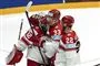ishockeyspillere set ovenfra