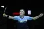 mand spiller badminton