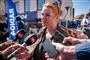 Inger Støjberg interviewes af pressen