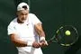 tennisspiller i aktion