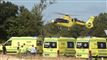 ambulancer og helikopter